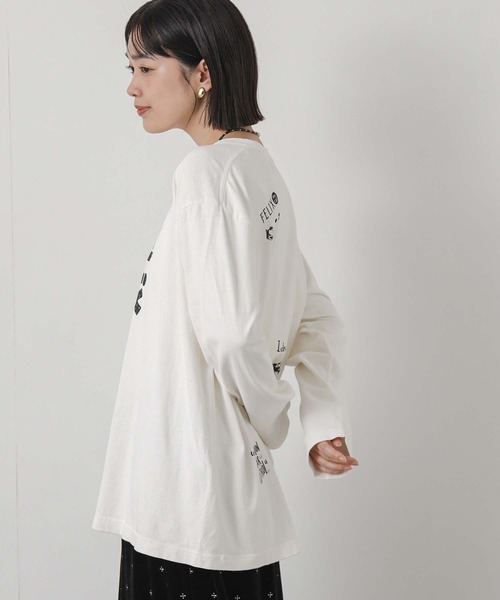 Gready Brilliant(グレディブリリアン)の「FELIXロゴロングスリーブ(Tシャツ/カットソー・レディース・オフホワイト・FREE)」の8枚目の写真