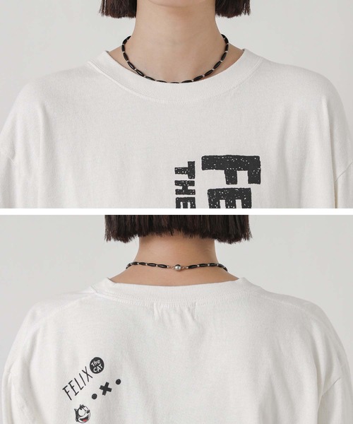 Gready Brilliant(グレディブリリアン)の「FELIXロゴロングスリーブ(Tシャツ/カットソー・レディース・オフホワイト・FREE)」の17枚目の写真