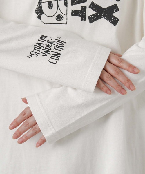 Gready Brilliant(グレディブリリアン)の「FELIXロゴロングスリーブ(Tシャツ/カットソー・レディース・オフホワイト・FREE)」の19枚目の写真