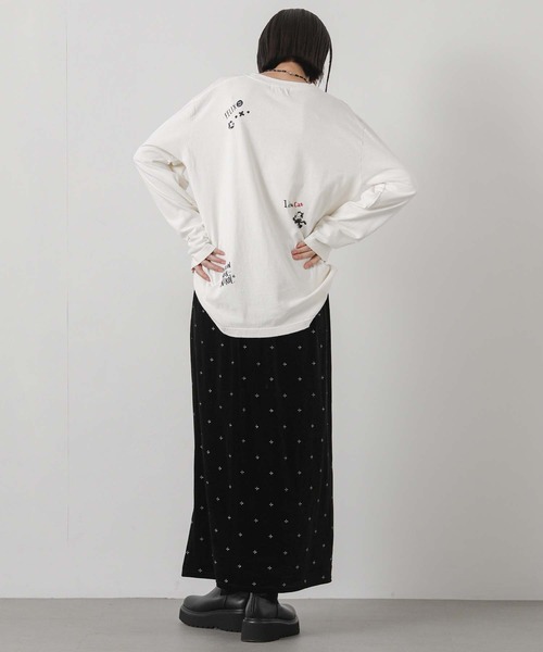 Gready Brilliant(グレディブリリアン)の「FELIXロゴロングスリーブ(Tシャツ/カットソー・レディース・オフホワイト・FREE)」の4枚目の写真