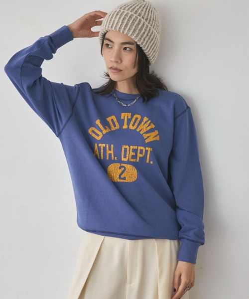 Champion（チャンピオン）の「チャンピオン CREW NECK SWEATSHIRT（スウェット・レディース・ブルー/グレー・S）」の2枚目の写真