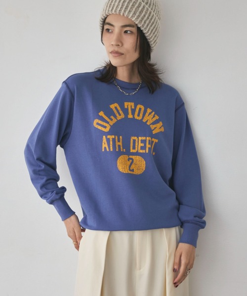 Champion（チャンピオン）の「チャンピオン CREW NECK SWEATSHIRT（スウェット・レディース・ブルー/グレー・S）」の7枚目の写真