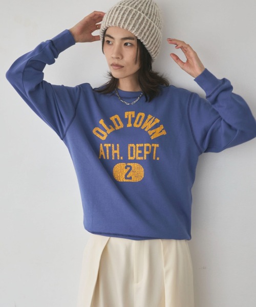 Champion（チャンピオン）の「チャンピオン CREW NECK SWEATSHIRT（スウェット・レディース・ブルー/グレー・S）」の8枚目の写真