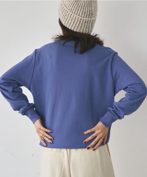 Champion（チャンピオン）の「チャンピオン CREW NECK SWEATSHIRT（スウェット・レディース・ブルー/グレー・S）」の4枚目の写真