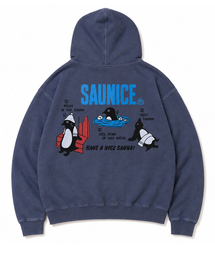 BIGWAVE COLLECTIVE（ビッグウェーブコレクティブ）の「サウナイス PIGMENT フーディー (ソフトブルー)（パーカー）」
