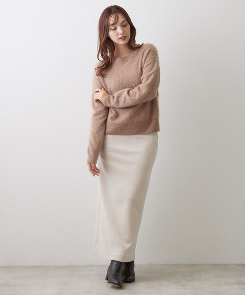 DRESSTERIOR(ドレステリア)の「ウールカシミヤ シャギーニット(ニット/セーター・レディース・ライトグレー/ブラウン系その他/ピンク系・36/38)」の11枚目の写真