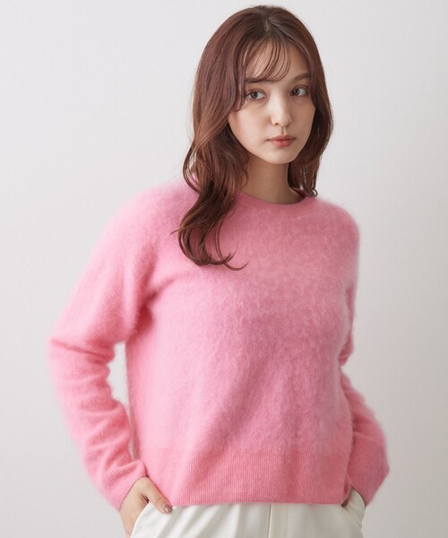 DRESSTERIOR(ドレステリア)の「ウールカシミヤ シャギーニット(ニット/セーター・レディース・ライトグレー/ブラウン系その他/ピンク系・36/38)」の13枚目の写真