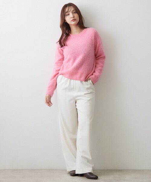 DRESSTERIOR(ドレステリア)の「ウールカシミヤ シャギーニット(ニット/セーター・レディース・ライトグレー/ブラウン系その他/ピンク系・36/38)」の15枚目の写真