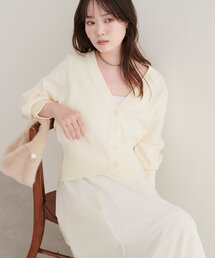 ラグラン切替Vネックカーディガン