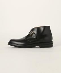 美品　UNITED ARROWS レザーシューズ　ハイカット　チャッカブーツ UNITED ARROWS（ユナイテッドアローズ）の「UA ITY ストラップ