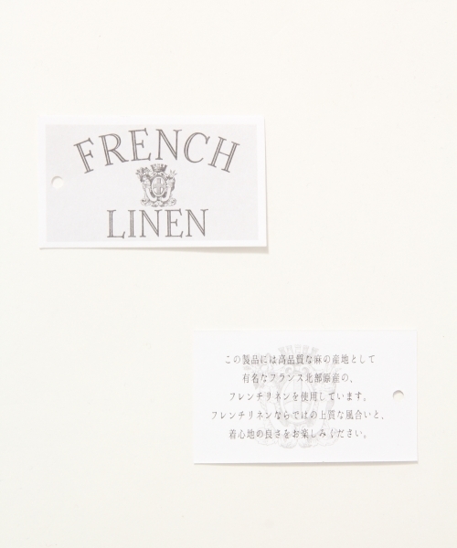 GLOBAL WORK（グローバルワーク）の「【高品質リネン使用】フレンチリネンソデフリルニット/707181（パーカー・レディース・ネイビー/グレー/ホワイト/ダークブラウン・MEDIUM/LARGE）」の16枚目の写真