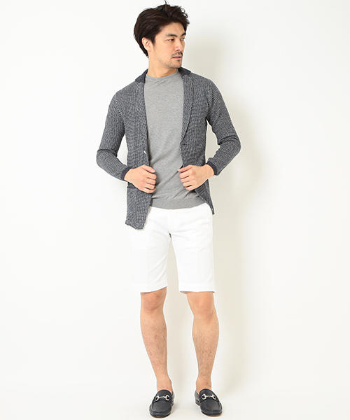 JOHN SMEDLEY(ジョンスメドレー)の「JOHN SMEDLEY / 30ゲージ ショートスリーブクルー(Tシャツ/カットソー・メンズ・シルバー/インディゴブルー/ネイビー・L/43/S/38/M/40)」の8枚目の写真