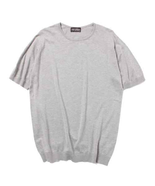 JOHN SMEDLEY(ジョンスメドレー)の「JOHN SMEDLEY / 30ゲージ ショートスリーブクルー(Tシャツ/カットソー・メンズ・シルバー/インディゴブルー/ネイビー・L/43/S/38/M/40)」の11枚目の写真