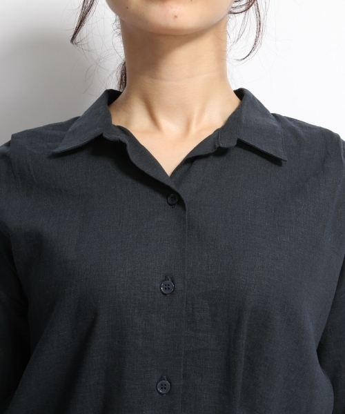 A part by（アパートバイ）の「LRシャツ*スカートセットアップ 729226 （ワンピース・レディース・ベージュ/ネイビー/レンガ・FREE）」の19枚目の写真