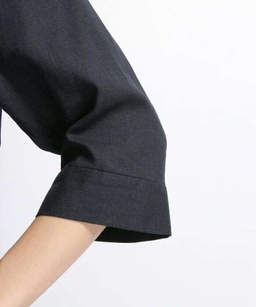 A part by（アパートバイ）の「LRシャツ*スカートセットアップ 729226 （ワンピース・レディース・ベージュ/ネイビー/レンガ・FREE）」の9枚目の写真