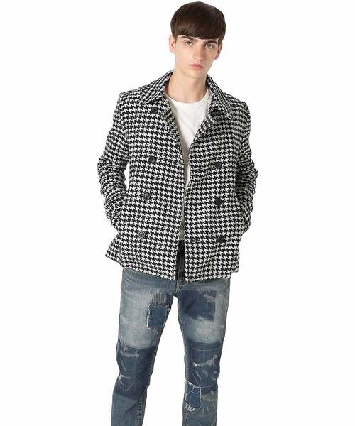 improves(インプローブス)の「improves メルトンウールピーコート(ピーコート)」|チェック