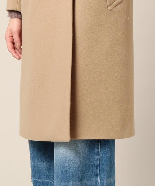 BEAUTY&YOUTH UNITED ARROWS(ビューティーアンドユースユナイテッドアローズ)の「BY ライトメルトン ロングPコート◆(ピーコート・レディース・ベージュ/ダークグレー・SMALL/MEDIUM)」の12枚目の写真