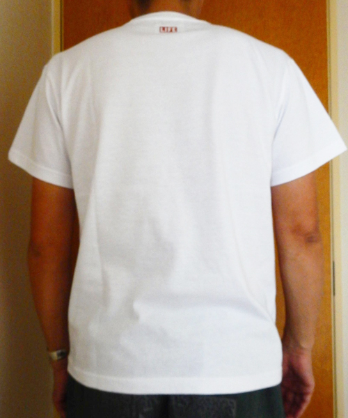 BLUE CHIP（ブルーチップ）の「LIFE LOGO Tee（Tシャツ/カットソー・メンズ・ネイビー/ホワイト・LARGE/SMALL/MEDIUM）」の7枚目の写真