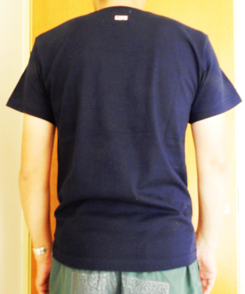 BLUE CHIP（ブルーチップ）の「LIFE LOGO Tee（Tシャツ/カットソー・メンズ・ネイビー/ホワイト・LARGE/SMALL/MEDIUM）」の9枚目の写真