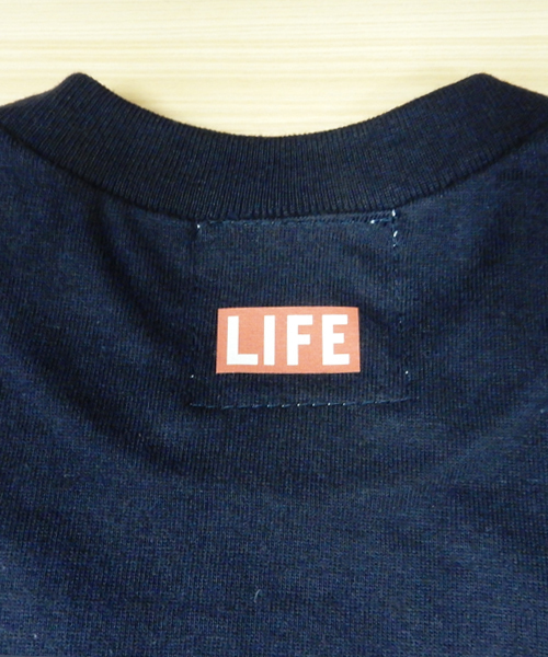 BLUE CHIP（ブルーチップ）の「LIFE LOGO Tee（Tシャツ/カットソー・メンズ・ネイビー/ホワイト・LARGE/SMALL/MEDIUM）」の13枚目の写真