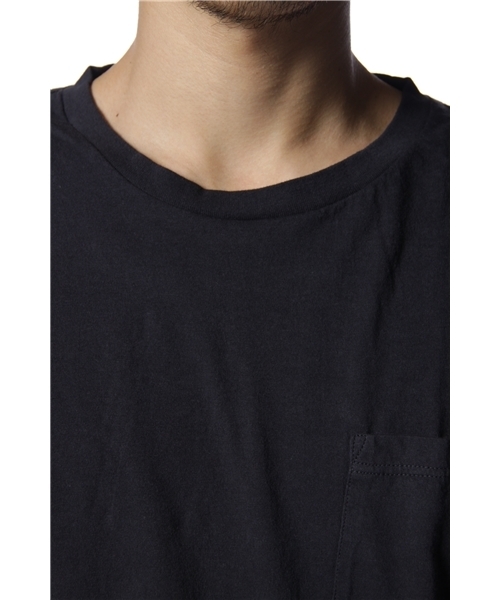 BEAMS（ビームス）の「HANES×BEAMS / 別注 L/SポケットTEE（Tシャツ/カットソー・メンズ・ホワイト/ブラック/レッド/クリーム/グレー/ベージュ/ネイビー・SMALL/MEDIUM/LARGE）」の10枚目の写真