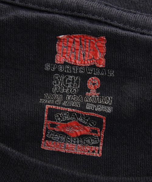 BEAMS（ビームス）の「HANES×BEAMS / 別注 L/SポケットTEE（Tシャツ/カットソー・メンズ・ホワイト/ブラック/レッド/クリーム/グレー/ベージュ/ネイビー・SMALL/MEDIUM/LARGE）」の13枚目の写真