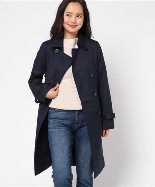 Honeys（ハニーズ）の「トレンチコート（トレンチコート・レディース・グレー/ピンク/ネイビー/ベージュ/ライトベージュ/ブラック・M/LL/L）」の5枚目の写真