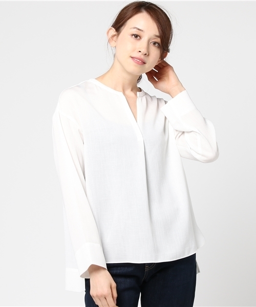 plage（プラージュ）の「ドライPL カラーレスブラウス◆（シャツ/ブラウス・レディース・ホワイト/ベージュ・FREE）」の13枚目の写真