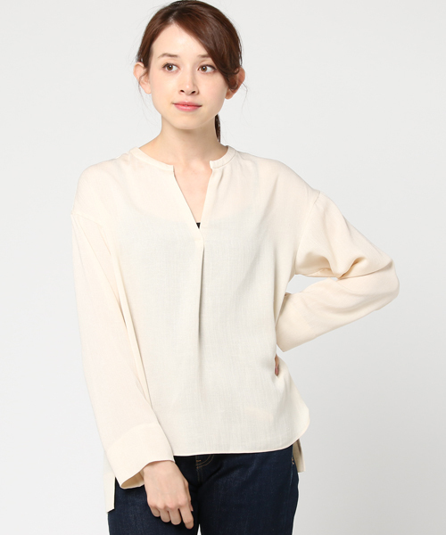 plage（プラージュ）の「ドライPL カラーレスブラウス◆（シャツ/ブラウス・レディース・ホワイト/ベージュ・FREE）」の5枚目の写真