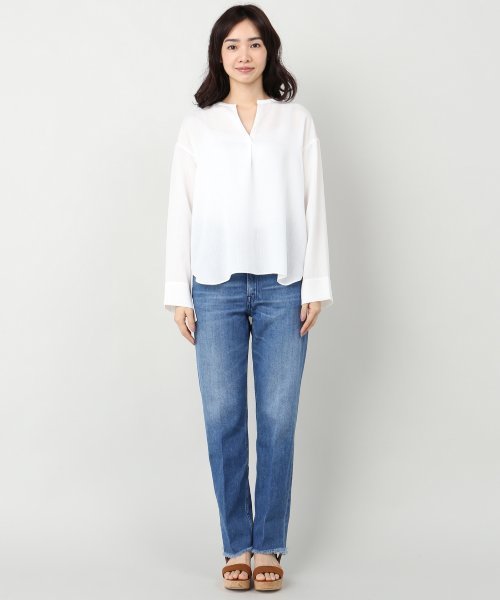 plage（プラージュ）の「ドライPL カラーレスブラウス◆（シャツ/ブラウス・レディース・ホワイト/ベージュ・FREE）」の6枚目の写真