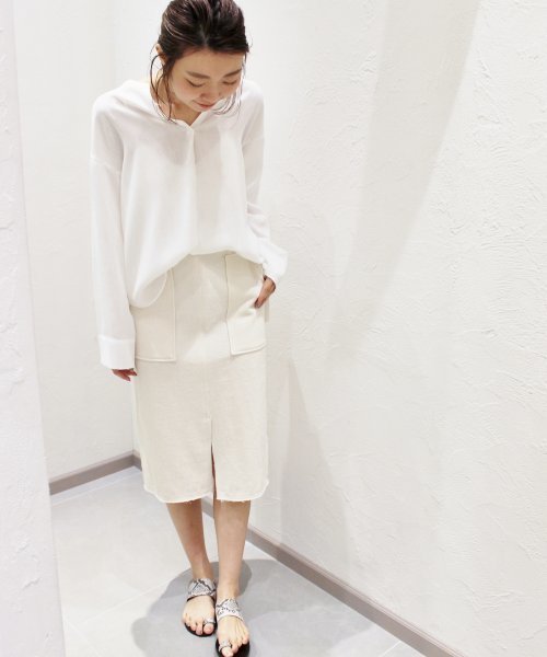 plage（プラージュ）の「ドライPL カラーレスブラウス◆（シャツ/ブラウス・レディース・ホワイト/ベージュ・FREE）」の17枚目の写真