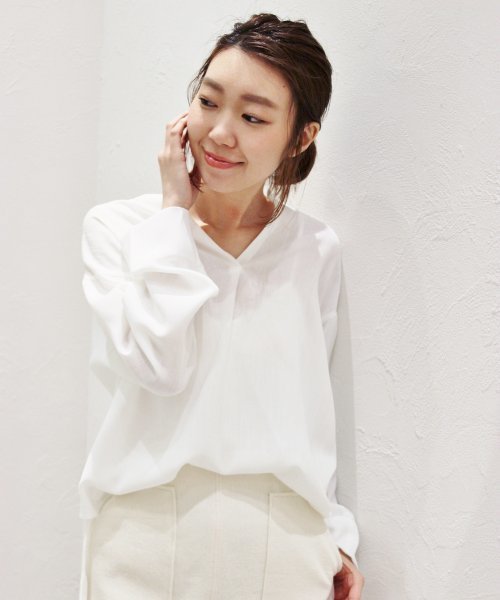 plage（プラージュ）の「ドライPL カラーレスブラウス◆（シャツ/ブラウス・レディース・ホワイト/ベージュ・FREE）」の21枚目の写真