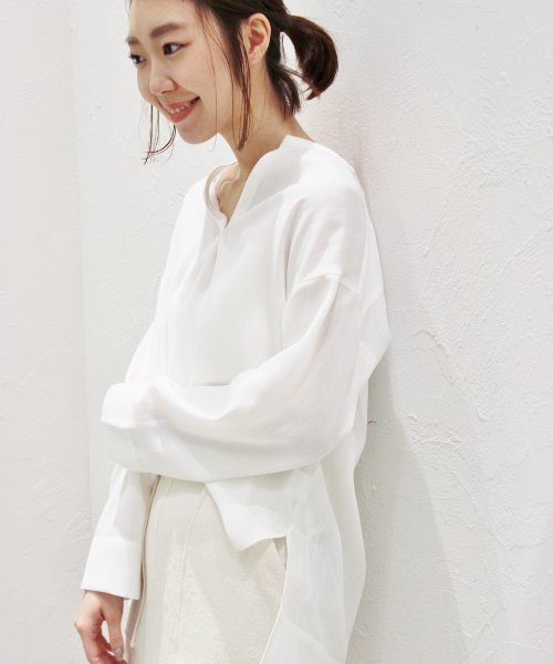 plage（プラージュ）の「ドライPL カラーレスブラウス◆（シャツ/ブラウス・レディース・ホワイト/ベージュ・FREE）」の22枚目の写真