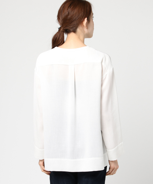 plage（プラージュ）の「ドライPL カラーレスブラウス◆（シャツ/ブラウス・レディース・ホワイト/ベージュ・FREE）」の8枚目の写真