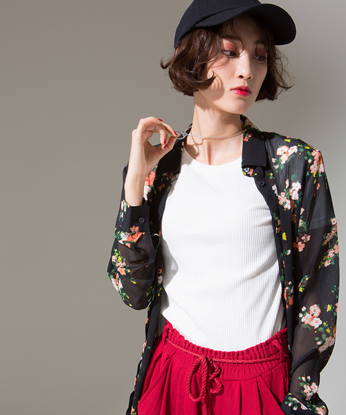 WEGO(ウィゴー)の「WEGO/2WAYショートTシャツ(Tシャツ/カットソー・レディース・ホワイト系その他5/ブラック/ピンク/オフホワイト/レッド/マスタード/その他1・FREE)」の19枚目の写真