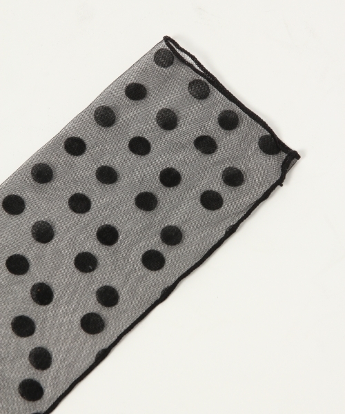 Heather（ヘザー）の「チュールソックス   766694（ソックス/靴下・レディース・ドット/ブラック/ヘザ－グレー/ダークブラウン/ベージュ系その他・FREE）」の6枚目の写真