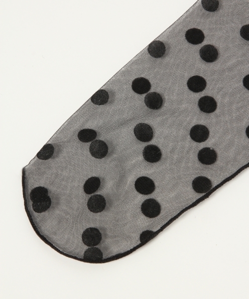 Heather（ヘザー）の「チュールソックス   766694（ソックス/靴下・レディース・ドット/ブラック/ヘザ－グレー/ダークブラウン/ベージュ系その他・FREE）」の8枚目の写真