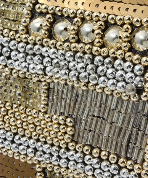 matelasse durer（マトラッセ デュレ）の「【matelasse durer】メタルビーズクラッチバッグ（クラッチバッグ・レディース・モカ/ブラック・00）」の7枚目の写真