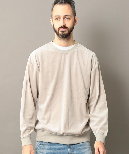 BEAUTY&YOUTH UNITED ARROWS（ビューティーアンドユースユナイテッドアローズ）の「BY ベロア スウェット ◆（スウェット・メンズ・オフホワイト/ワインレッド/ネイビー・MEDIUM/X-LARGE/SMALL/LARGE）」の2枚目の写真