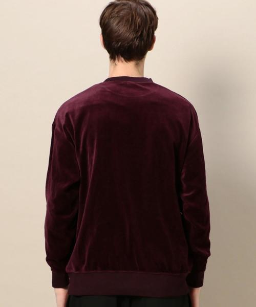 BEAUTY&YOUTH UNITED ARROWS（ビューティーアンドユースユナイテッドアローズ）の「BY ベロア スウェット ◆（スウェット・メンズ・オフホワイト/ワインレッド/ネイビー・MEDIUM/X-LARGE/SMALL/LARGE）」の6枚目の写真