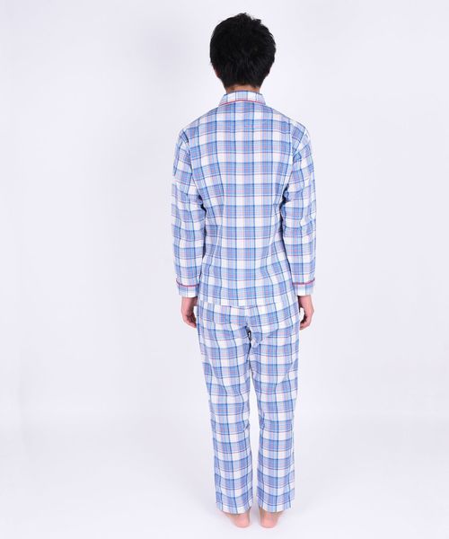 SHIPS Days（シップスデイズ）の「【WEB限定】SHIPS Days: チェック パジャマ (BLUE)（ルームウェア/パジャマ・メンズ・ブルー・S～Ｍ/M～Ｌ）」の11枚目の写真
