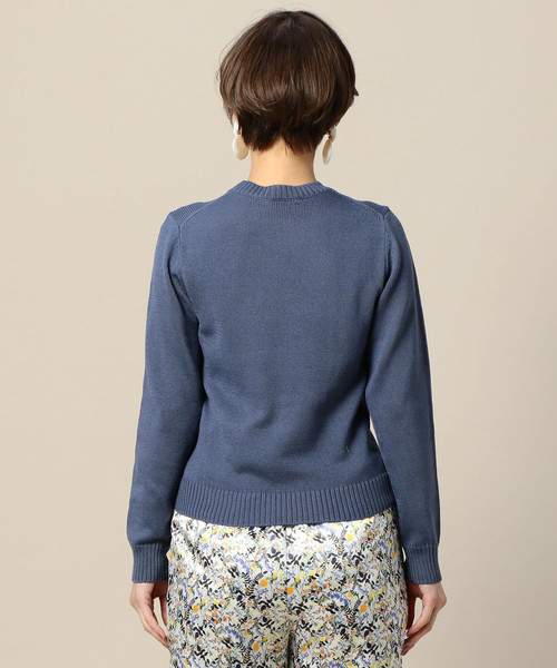 BEAUTY&YOUTH UNITED ARROWS(ビューティーアンドユースユナイテッドアローズ)の「BY 7ゲージコットンクルーネックニットプルオーバー ◆(ニット/セーター・レディース・ベージュ/ピンク/レッド/ネイビー・FREE)」の5枚目の写真