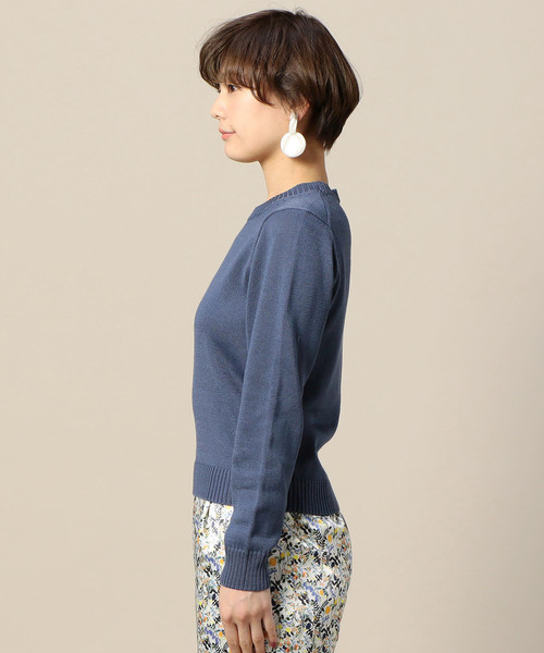 BEAUTY&YOUTH UNITED ARROWS(ビューティーアンドユースユナイテッドアローズ)の「BY 7ゲージコットンクルーネックニットプルオーバー ◆(ニット/セーター・レディース・ベージュ/ピンク/レッド/ネイビー・FREE)」の7枚目の写真