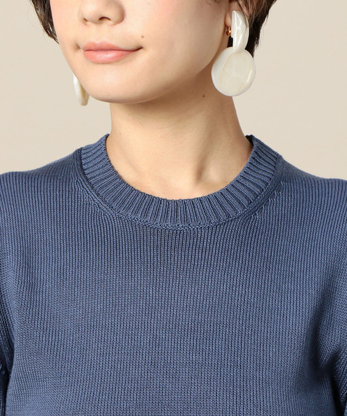 BEAUTY&YOUTH UNITED ARROWS(ビューティーアンドユースユナイテッドアローズ)の「BY 7ゲージコットンクルーネックニットプルオーバー ◆(ニット/セーター・レディース・ベージュ/ピンク/レッド/ネイビー・FREE)」の17枚目の写真