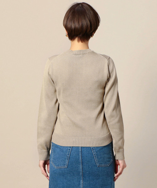 BEAUTY&YOUTH UNITED ARROWS(ビューティーアンドユースユナイテッドアローズ)の「BY 7ゲージコットンクルーネックニットプルオーバー ◆(ニット/セーター・レディース・ベージュ/ピンク/レッド/ネイビー・FREE)」の21枚目の写真