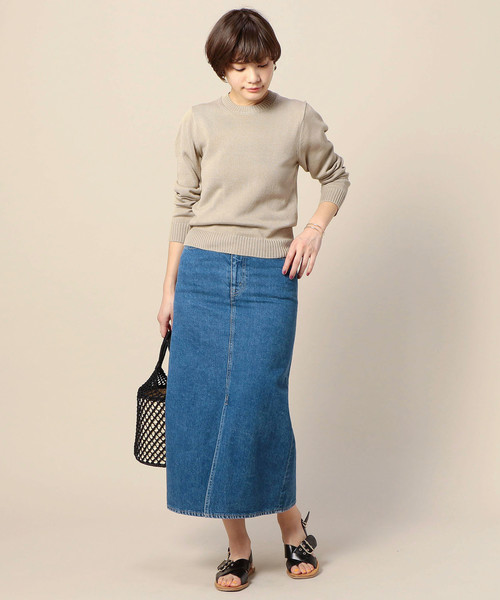 BEAUTY&YOUTH UNITED ARROWS(ビューティーアンドユースユナイテッドアローズ)の「BY 7ゲージコットンクルーネックニットプルオーバー ◆(ニット/セーター・レディース・ベージュ/ピンク/レッド/ネイビー・FREE)」の13枚目の写真