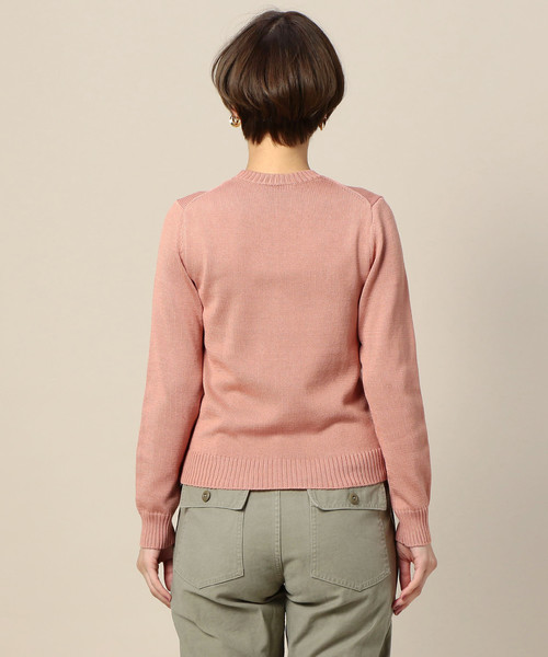 BEAUTY&YOUTH UNITED ARROWS(ビューティーアンドユースユナイテッドアローズ)の「BY 7ゲージコットンクルーネックニットプルオーバー ◆(ニット/セーター・レディース・ベージュ/ピンク/レッド/ネイビー・FREE)」の14枚目の写真
