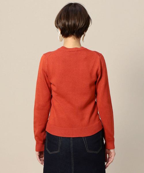 BEAUTY&YOUTH UNITED ARROWS(ビューティーアンドユースユナイテッドアローズ)の「BY 7ゲージコットンクルーネックニットプルオーバー ◆(ニット/セーター・レディース・ベージュ/ピンク/レッド/ネイビー・FREE)」の9枚目の写真