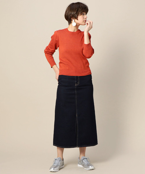 BEAUTY&YOUTH UNITED ARROWS(ビューティーアンドユースユナイテッドアローズ)の「BY 7ゲージコットンクルーネックニットプルオーバー ◆(ニット/セーター・レディース・ベージュ/ピンク/レッド/ネイビー・FREE)」の12枚目の写真