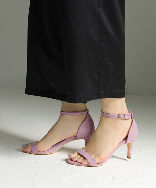 SESTO(セスト)の「美脚ピンヒールアンクルストラップサンダル(サンダル・レディース・キャメル/グレイッシュベージュ/ドット/グリーン/シルバー/ラベンダー/ブラック/ダークブラウン/ライトグリーン/ゴールド/ホワイト・24.5cm/25.5cm/22.5cm/23.5cm/24.0cm/22.0cm/23.0cm)」の7枚目の写真